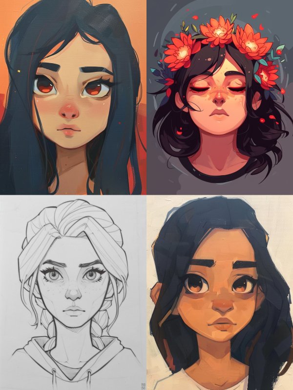Ethereal Gaze in Warm Amber