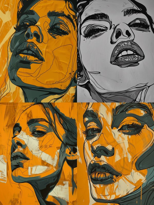 Amber Noir Portrait