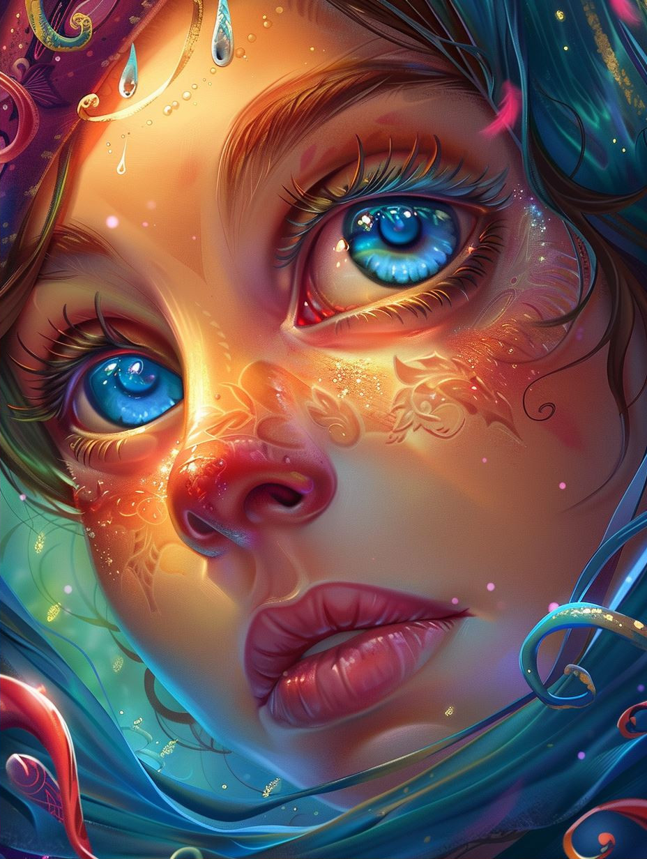 Ethereal Aquatic Dream Portrait