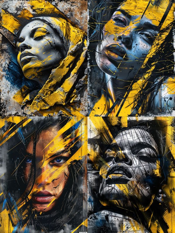 Gilded Texture Portrait