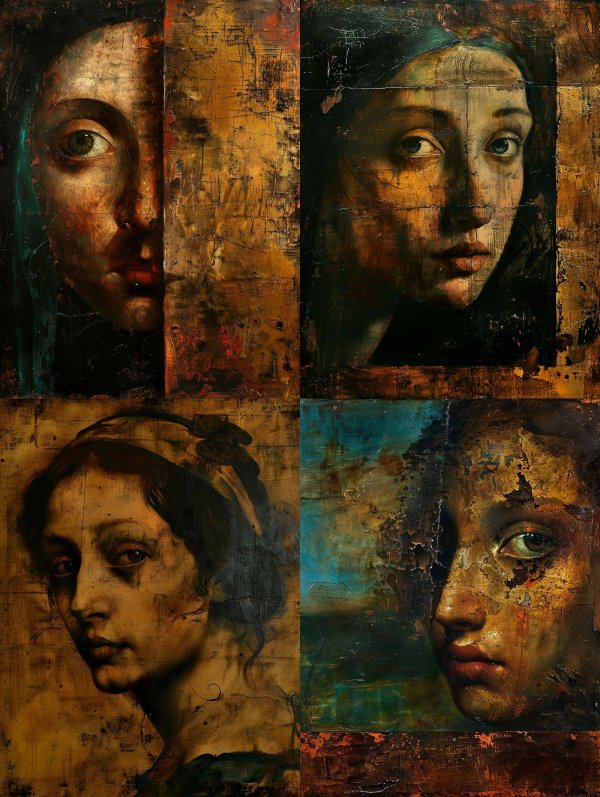 Fragmented Soul in Golden Rust