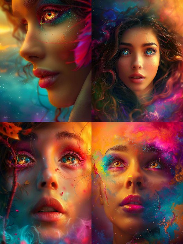 Celestial Prism Ethereal Portrait