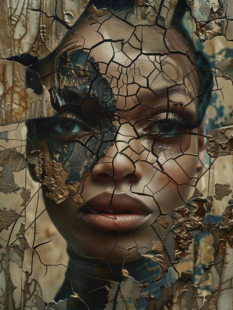 Fractured Golden Gaze - Image 3