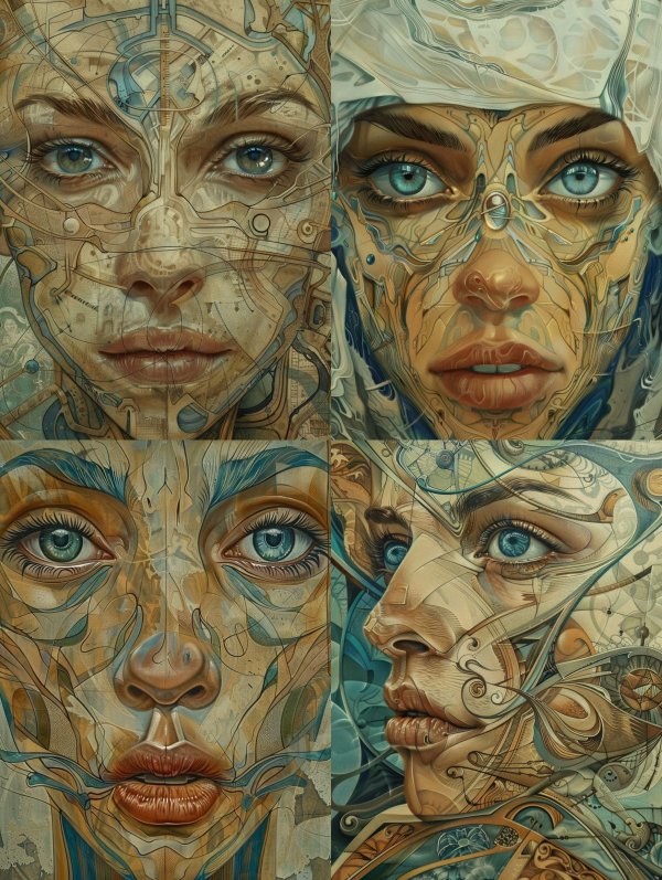 Cybernetic Soul in Golden Circuitry