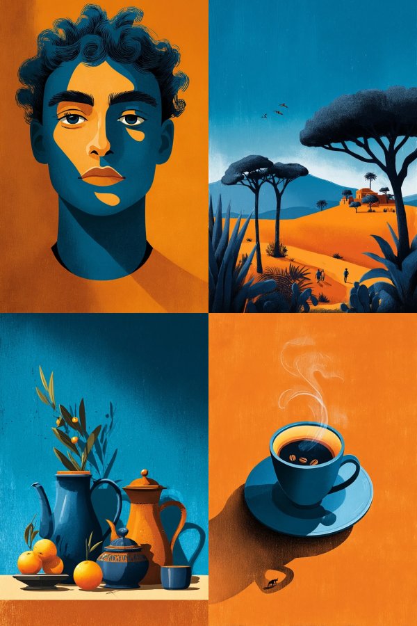 Azure Contrast Portrait