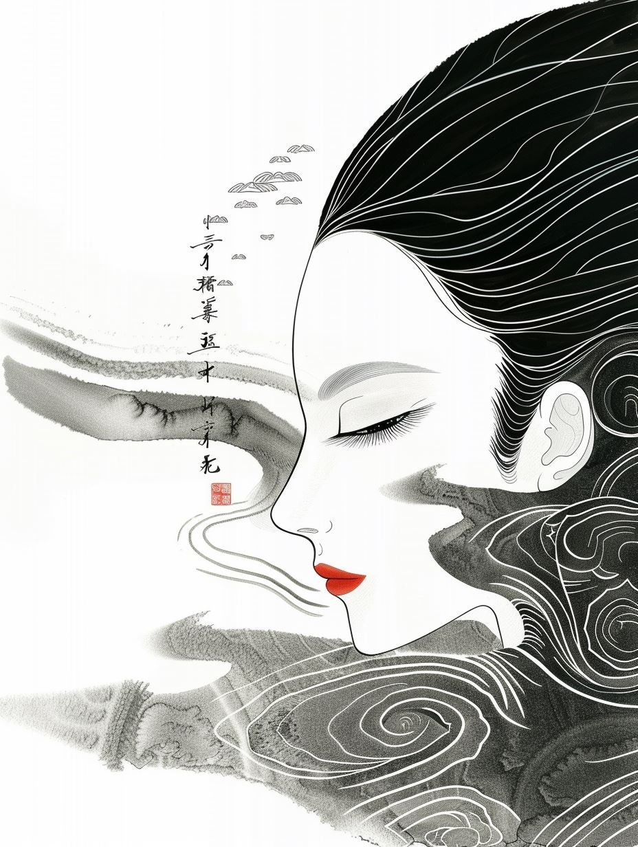 Ink Wash Elegance