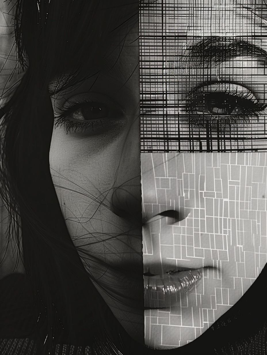 Fragmented Soul in Monochrome