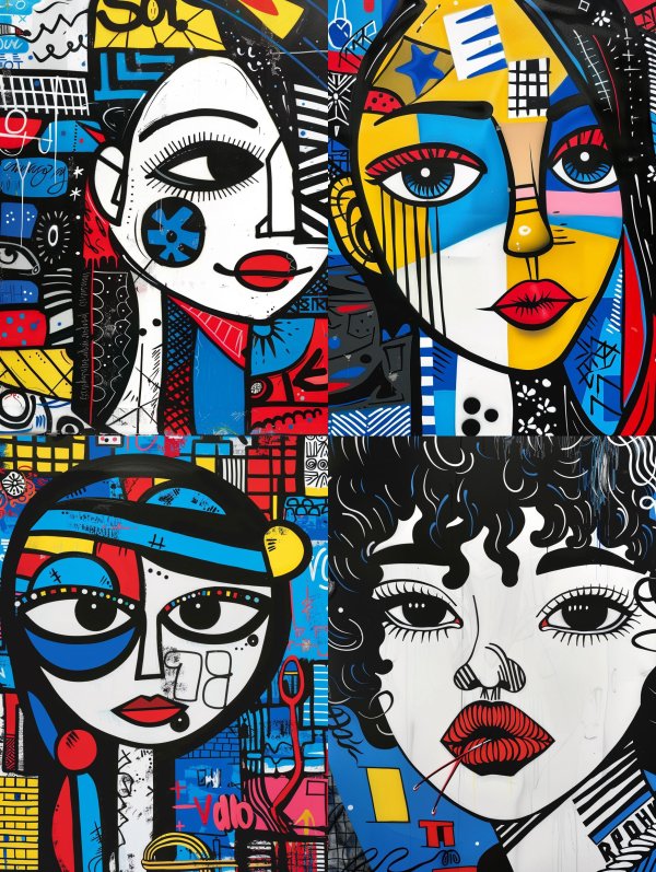 Neo Pop Abstract Portrait