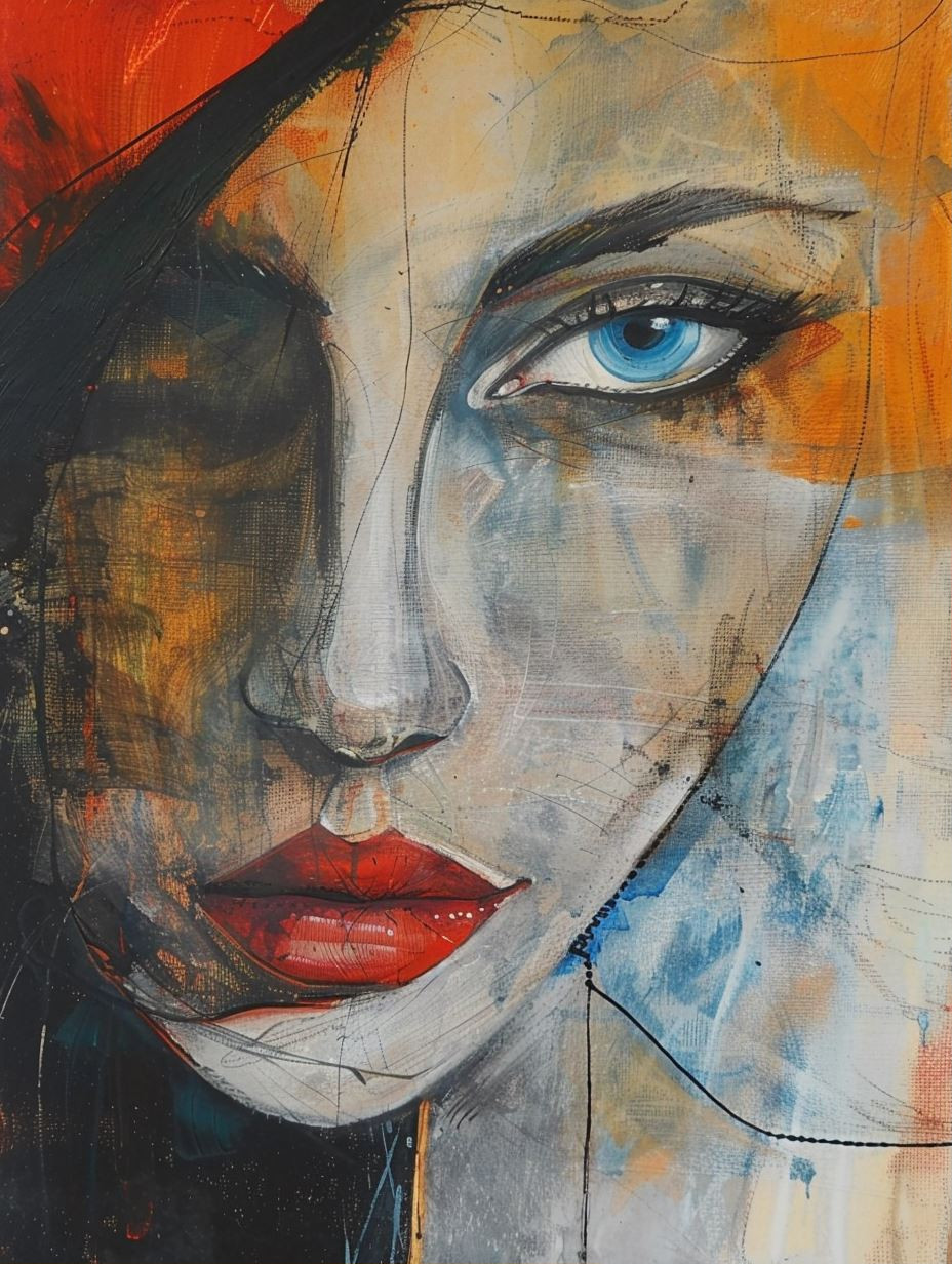 Abstract Gaze in Vivid Contrast