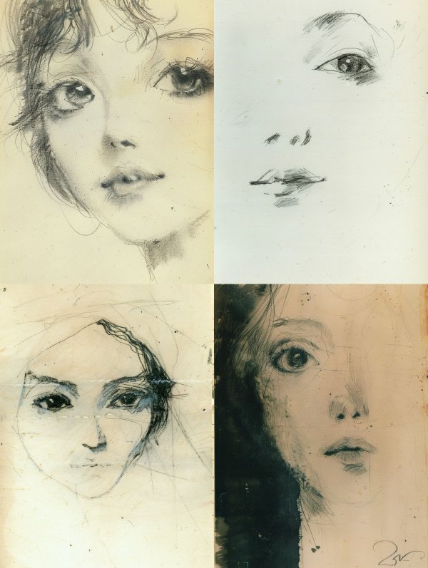Ethereal Charcoal Portrait Study