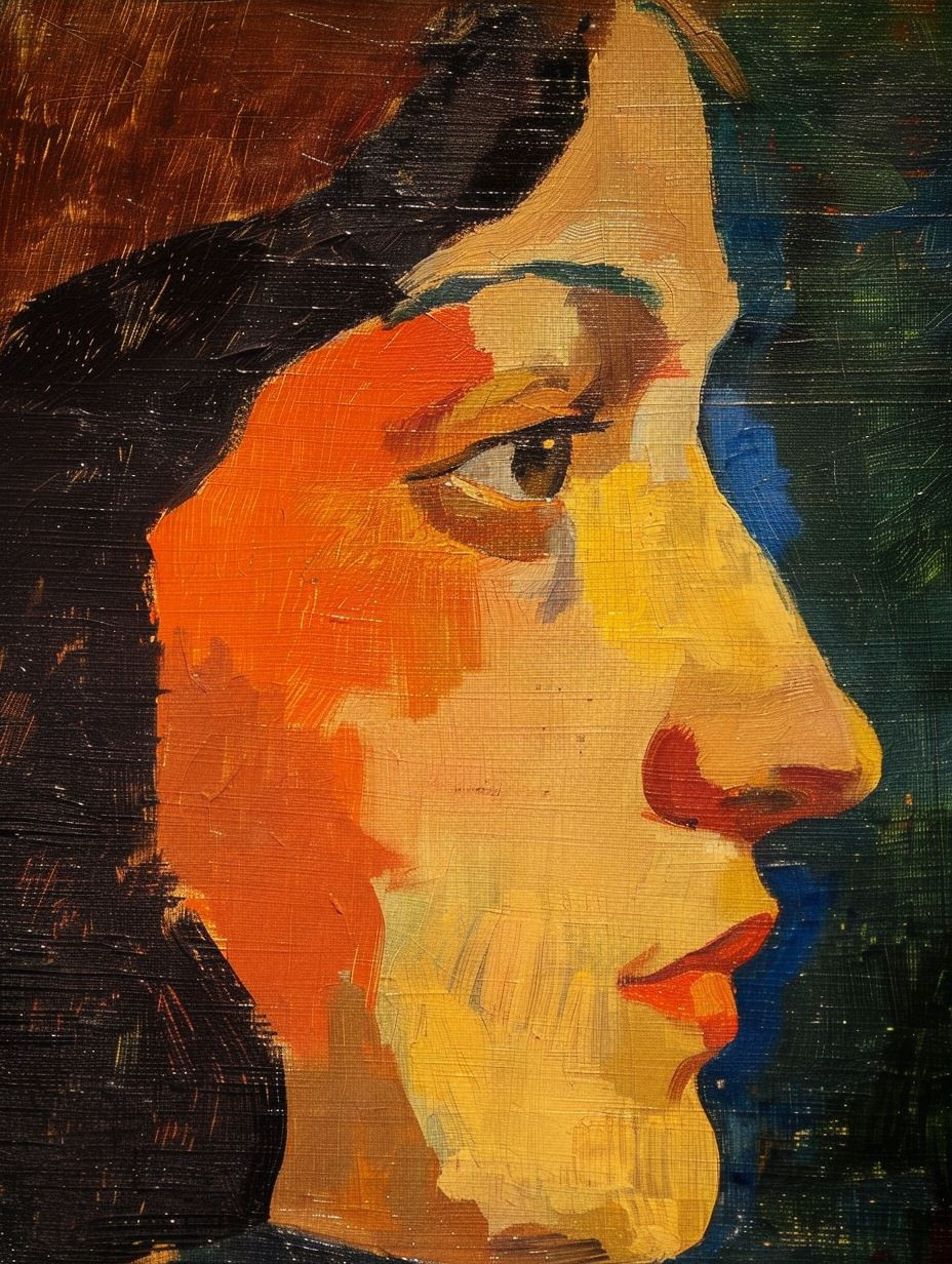 Impressionist Gaze in Golden Light