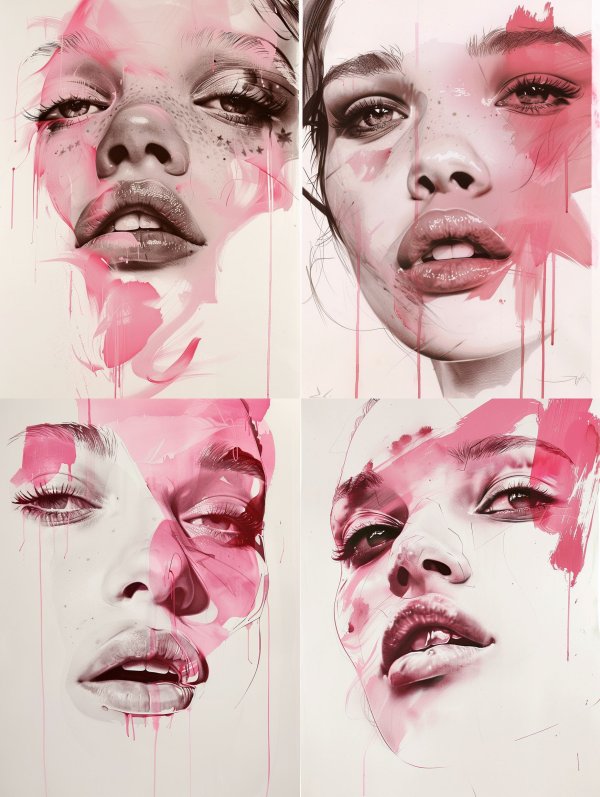 Neon Pink Ethereal Portrait