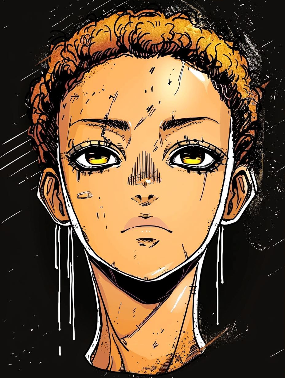 Dynamic Ink Manga Portrait