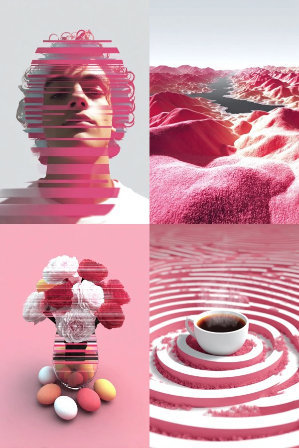 Neon Glitch Portrait