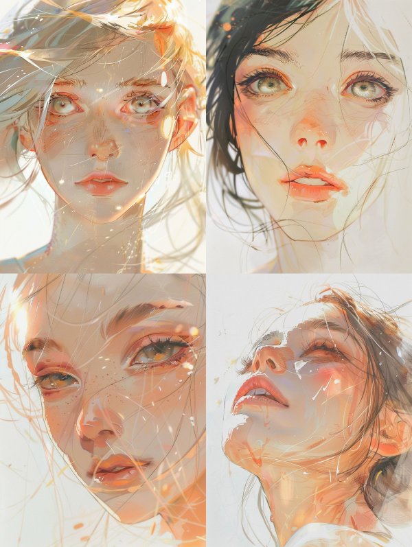 Ethereal Golden Gaze
