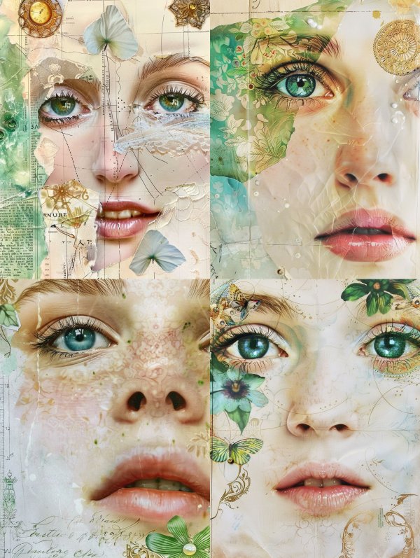 Vintage Ethereal Collage