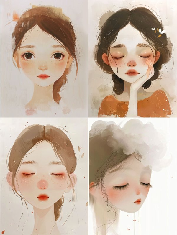 Soft Ethereal Digital Portraits