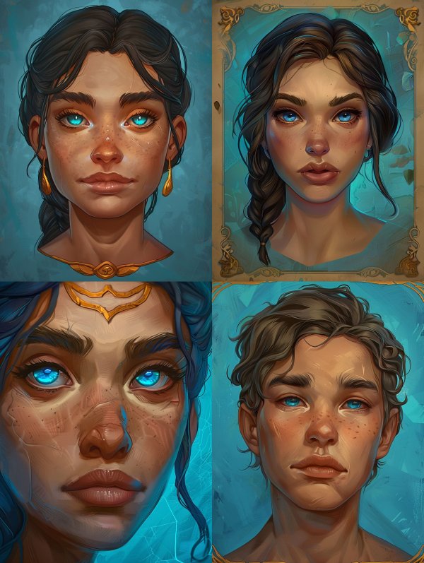 Ethereal Gaze of Golden Light
