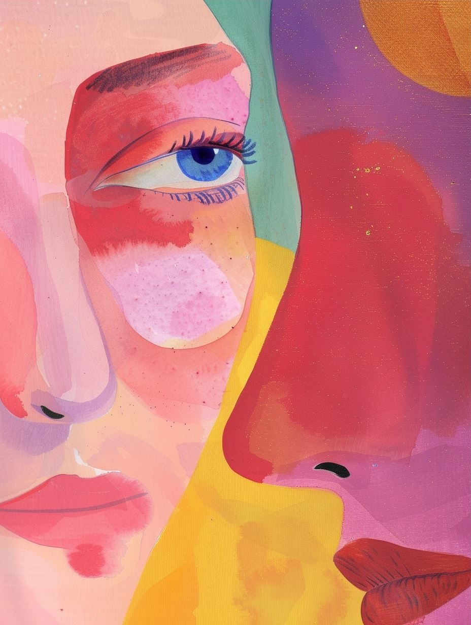 Vivid Pastel Gaze