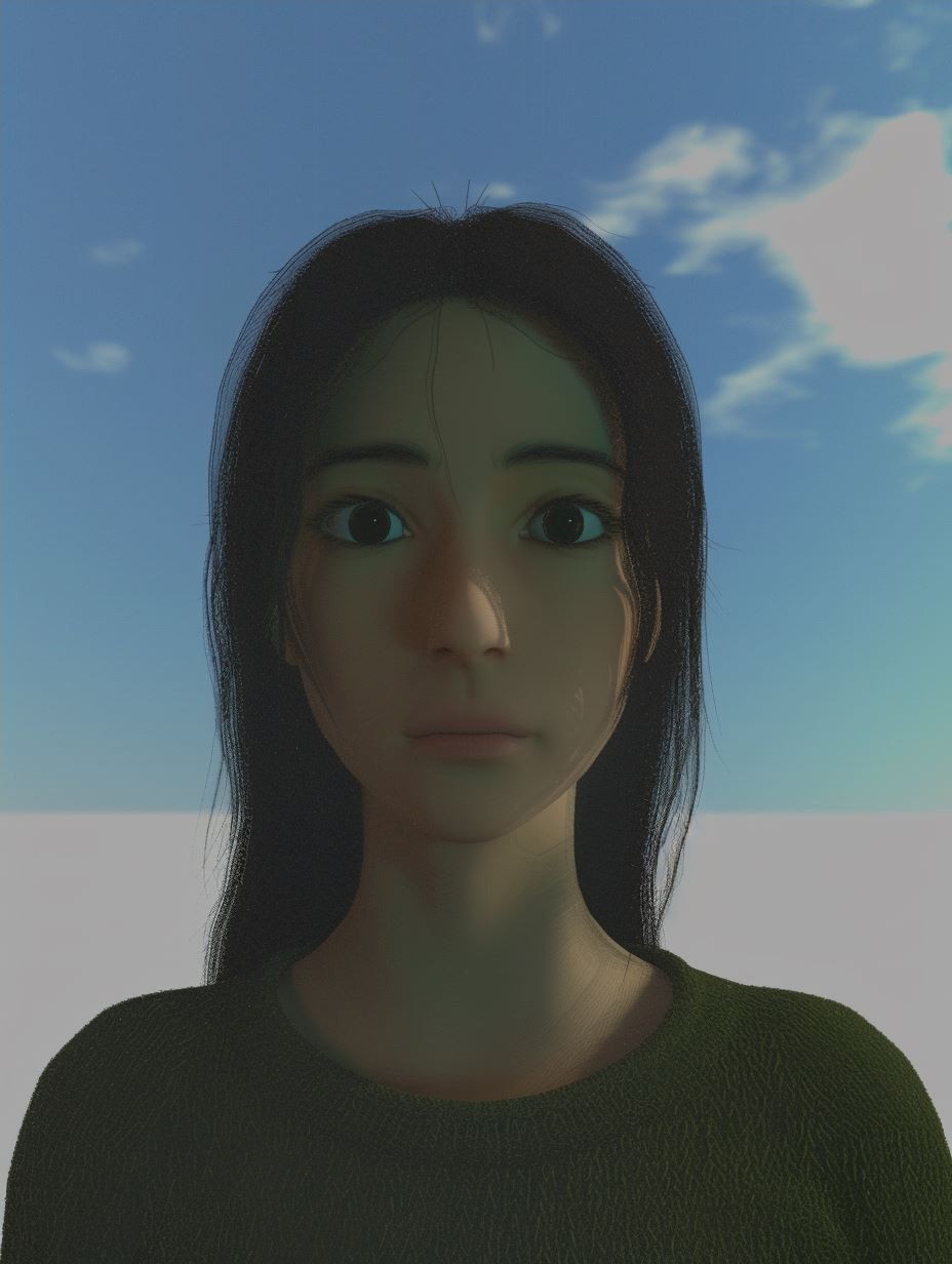Ethereal Digital Gaze