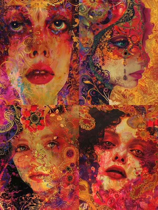 Gilded Psychedelic Vision
