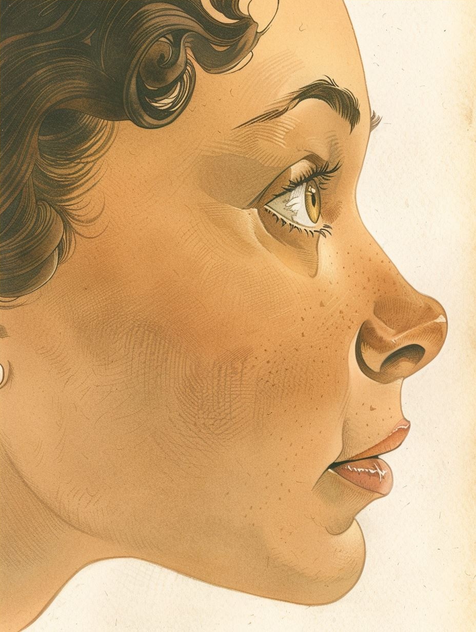 Golden Hour Freckled Portrait