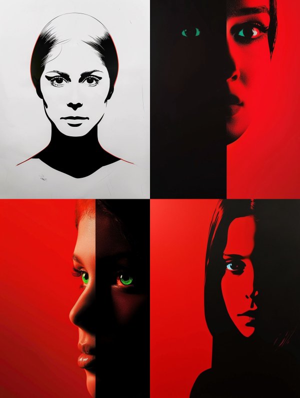 Dramatic High Contrast Portrait Study