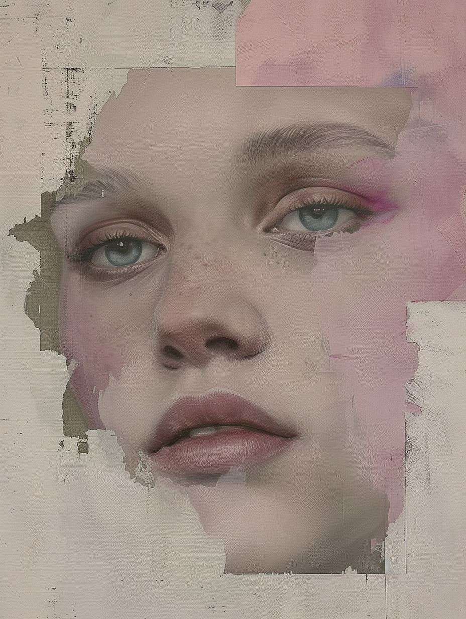 Fragmented Ethereal Portrait Study