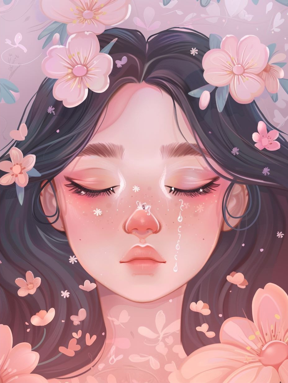 Ethereal Blush Dreamscape Portrait - Image 2
