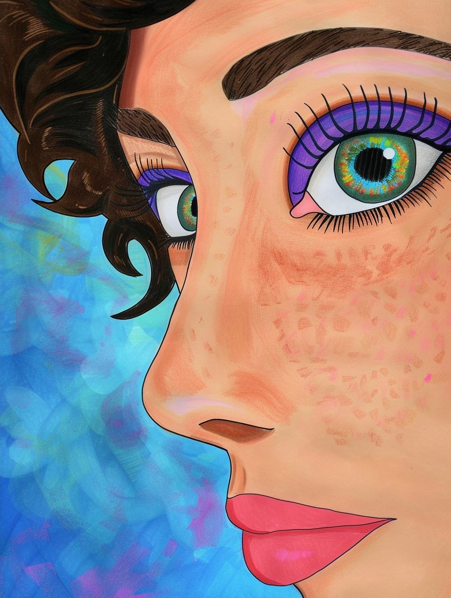 Serene Dreamer Portrait - Image 4