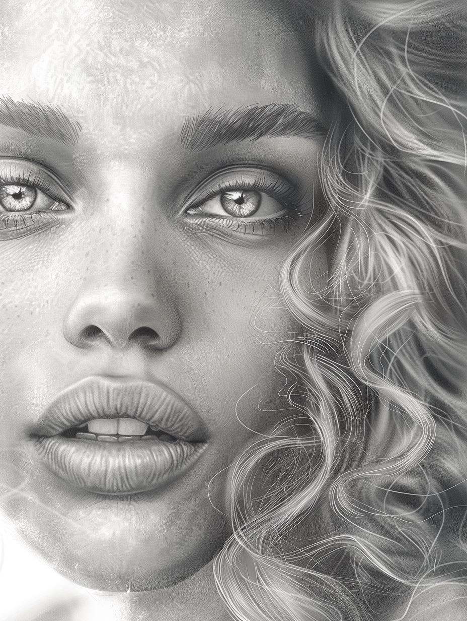 Ethereal Monochrome Portrait Study