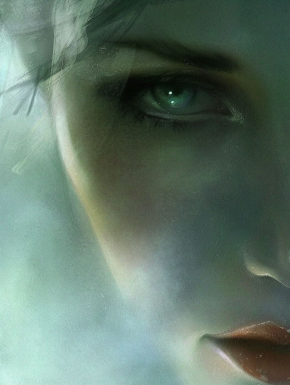 Ethereal Emerald Gaze