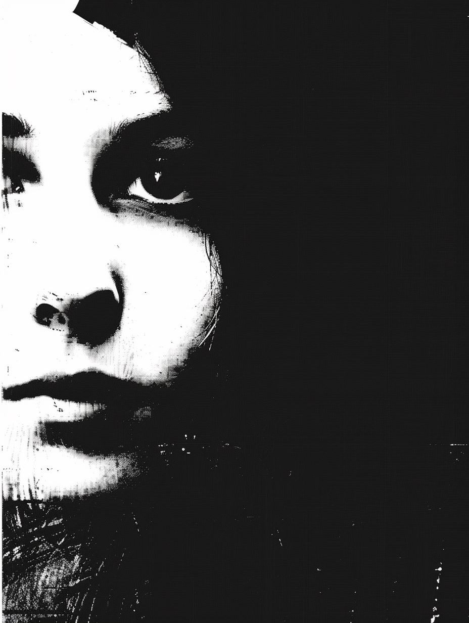 Fragmented Noir Portrait Study