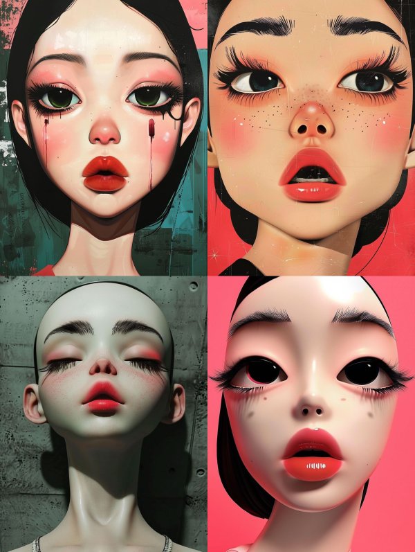 Surreal Stylized Digital Portraits