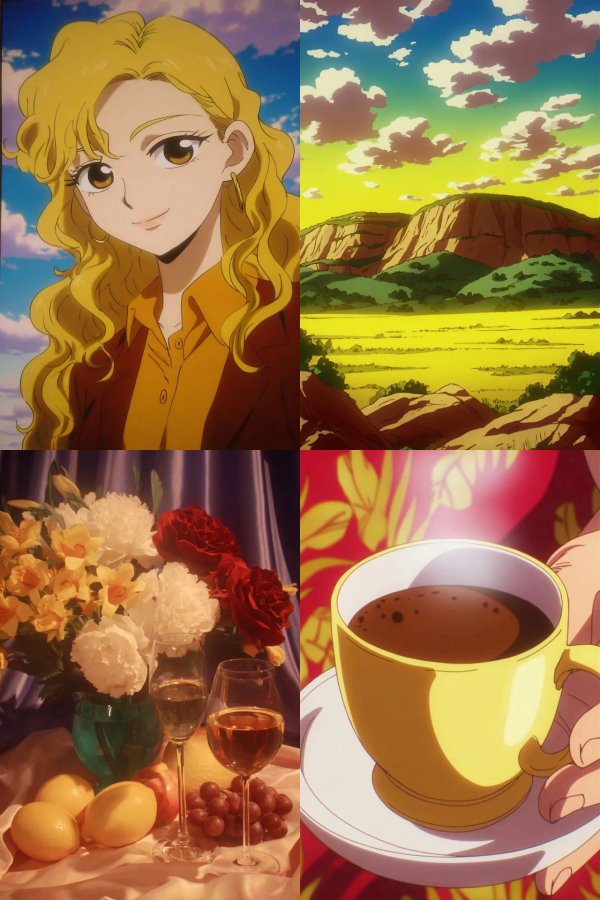 Golden Anime Radiance