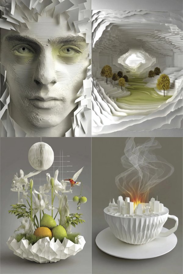 Paper Layered Portrait