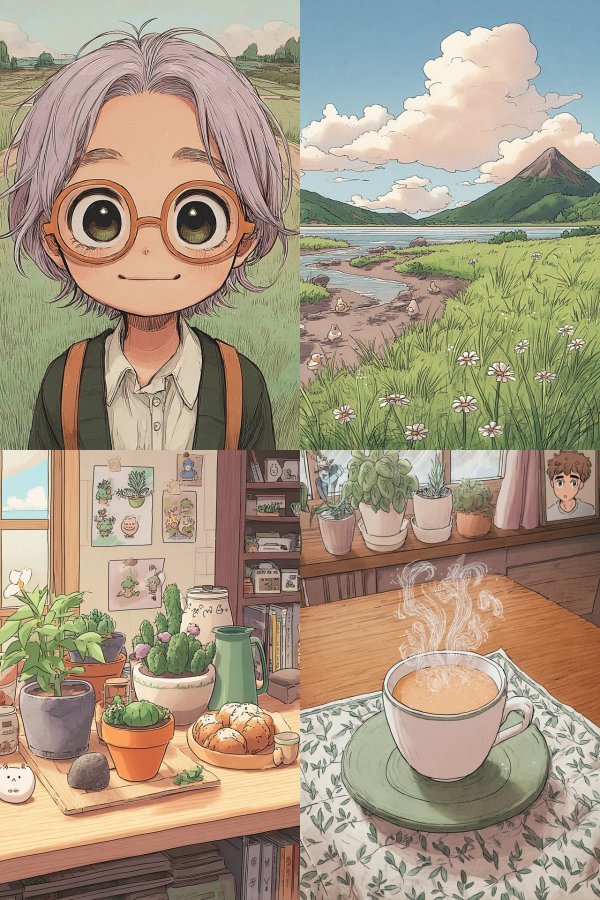 Whimsical Pastel Scholar