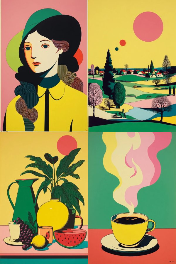 Vibrant Modernist Muse
