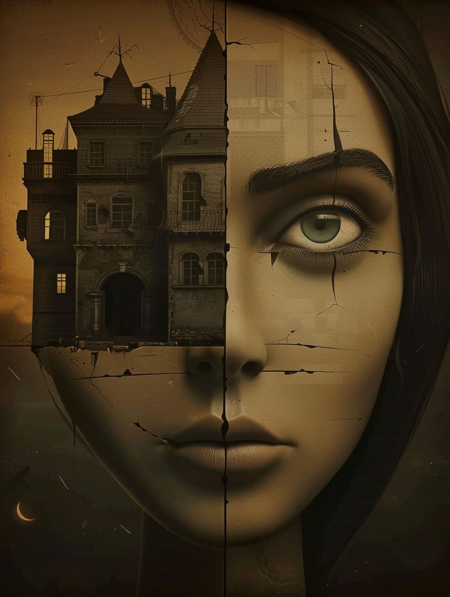 The Divided Gaze Portrait