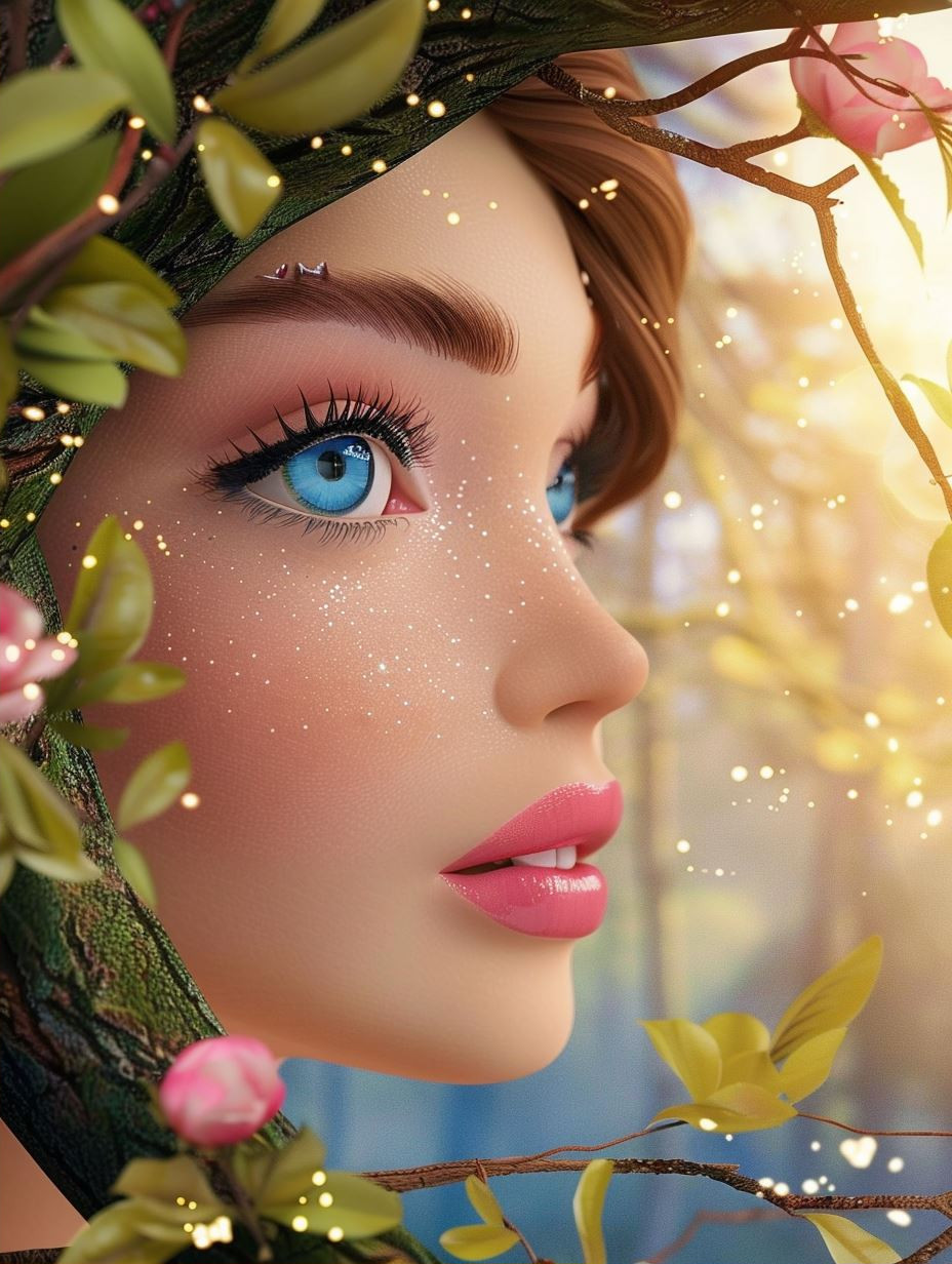 Ethereal Mixed Media Portrait