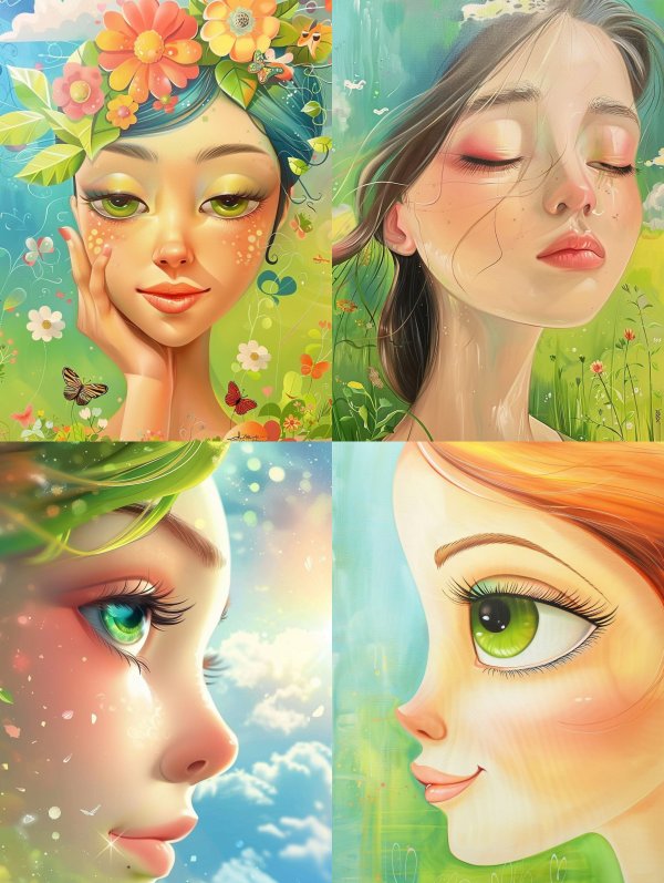 Floral Dream Ethereal Portrait