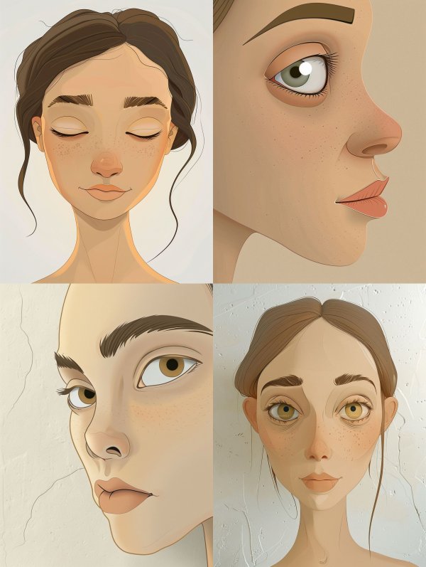 Serene Freckled Dreamer