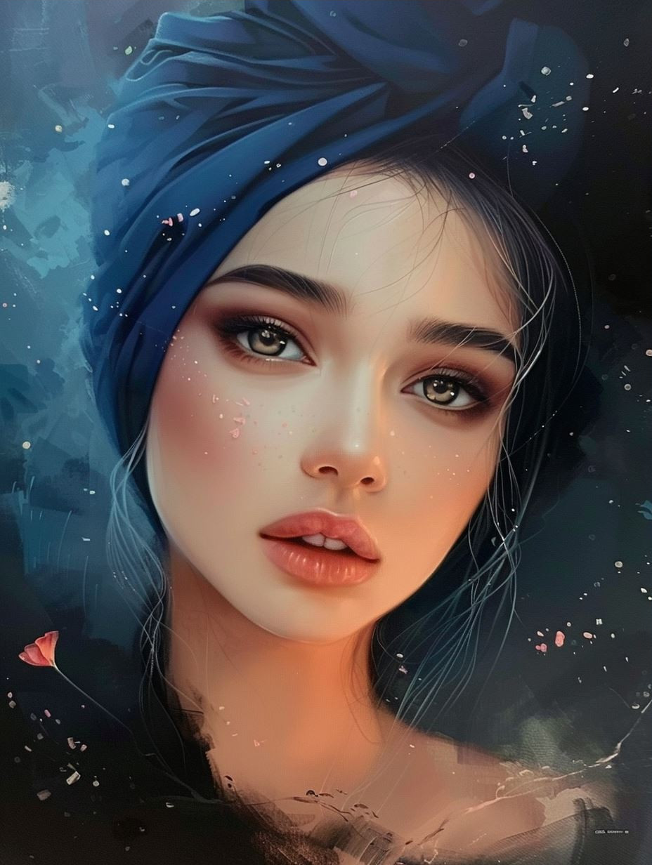 Ethereal Dream of Midnight Blue