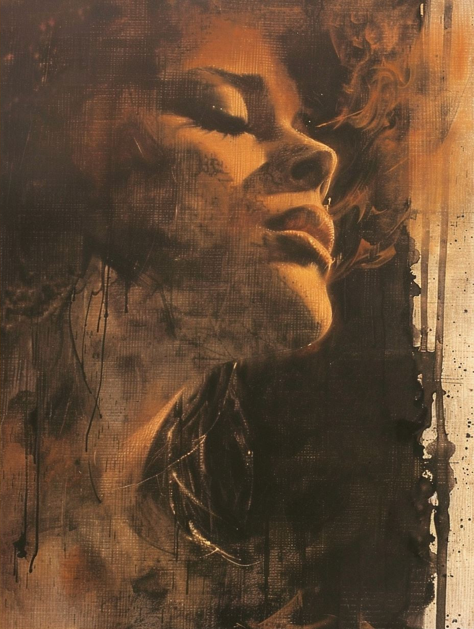 Golden Shadows Dramatic Portrait