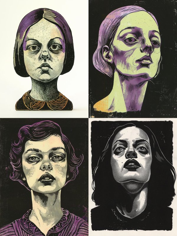 Moody Surrealist Portrait Studies