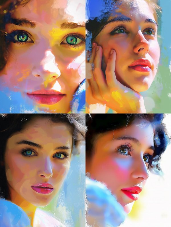 Prismatic Dream Portrait Study