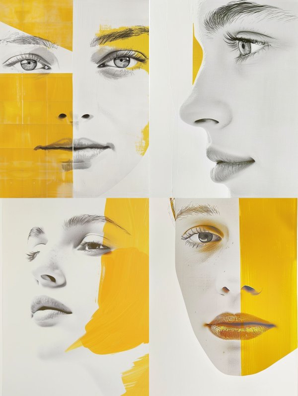 Golden Split Portrait