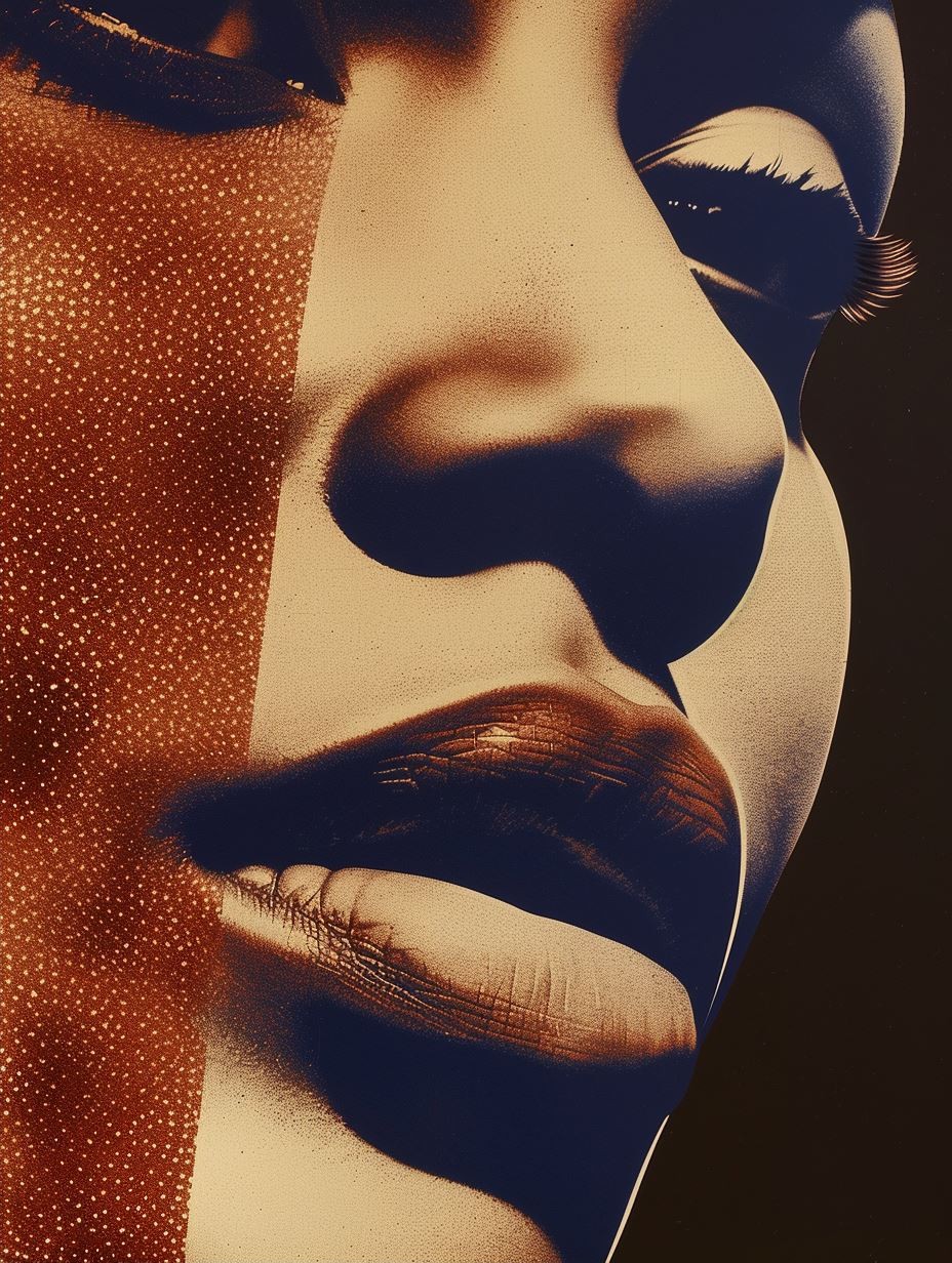 Golden Halftone Radiance