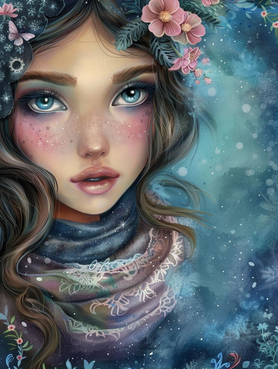 Floral Dream Ethereal Portrait