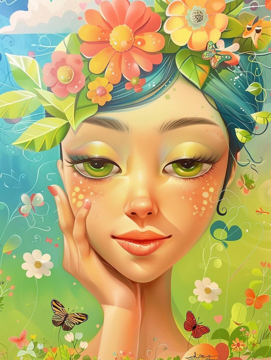 Floral Dream Ethereal Portrait